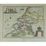 LOW COUNTRIES -- ZEELAND -- "ZEELANDIA COMITATUS". (Amst., W.J. Blaeu, 1635). Engr. map in