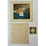 CALLIGRAPHY -- DEMMELTRAADT, J.H. v. Miniature calligraphed texts of the Ten Commandments and