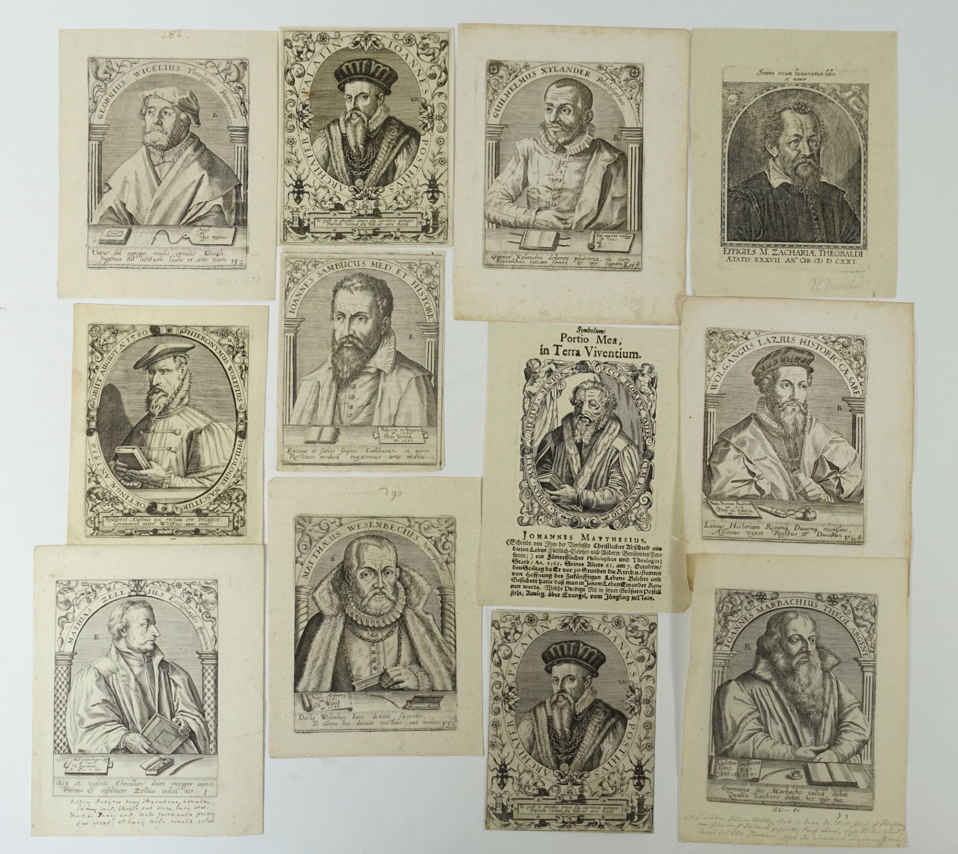 PORTRAITS -- COLLECTION of 60 engraved portraits of (primarily) German scientists, men of - Image 2 of 2