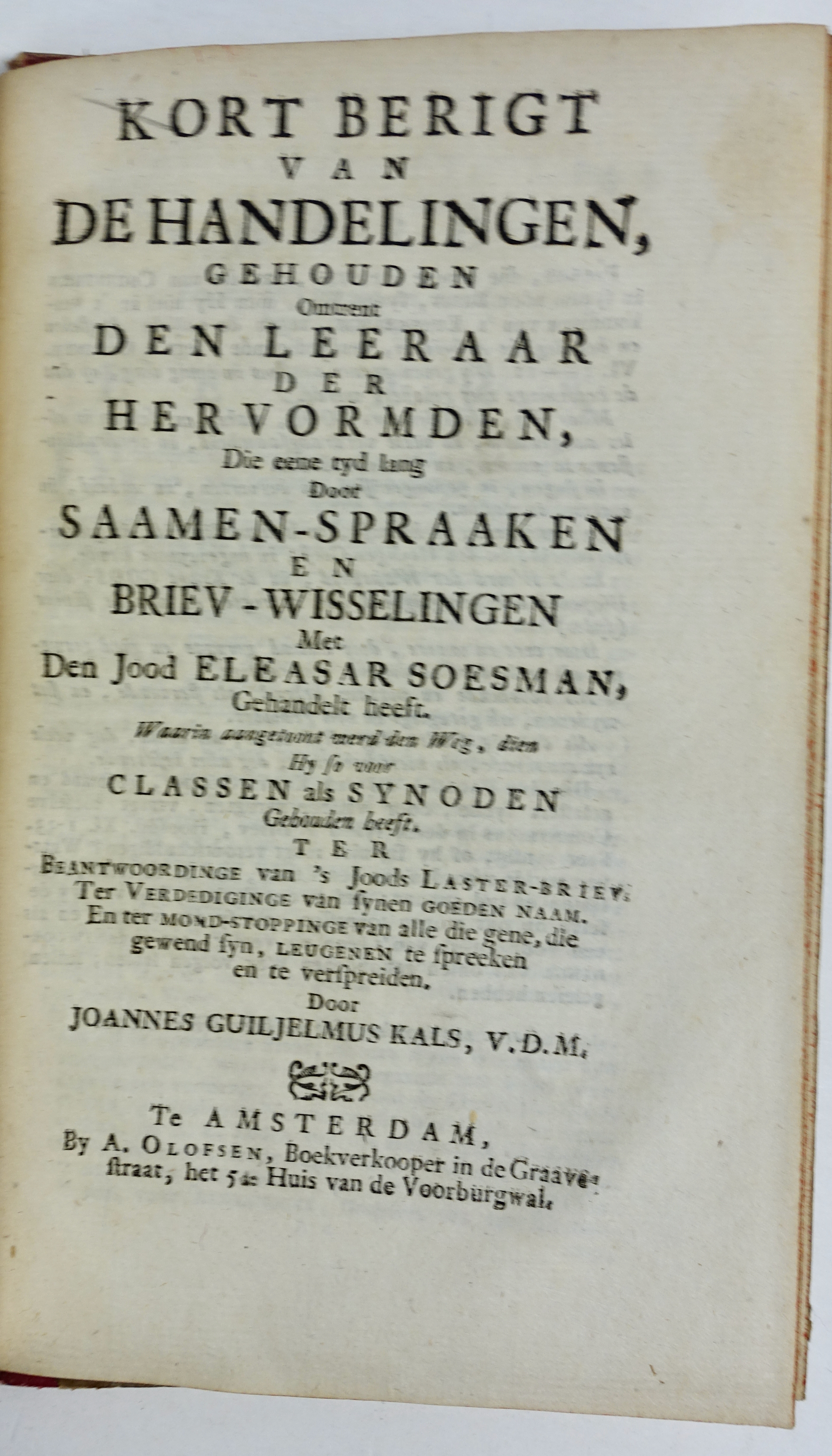 WAERE INTEREST, Het, van 't misleide Nederland. The Hague, L. Berkoske, 1742 - Image 2 of 2