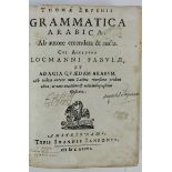 ERPENIUS, Th. Grammatica Arabica. Ab auctore emendata & aucta. Cui acced. Locmanni fabulæ