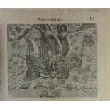 AMERICA -- BRY, Th. de. Collection of 12 (of 24) engravings from the