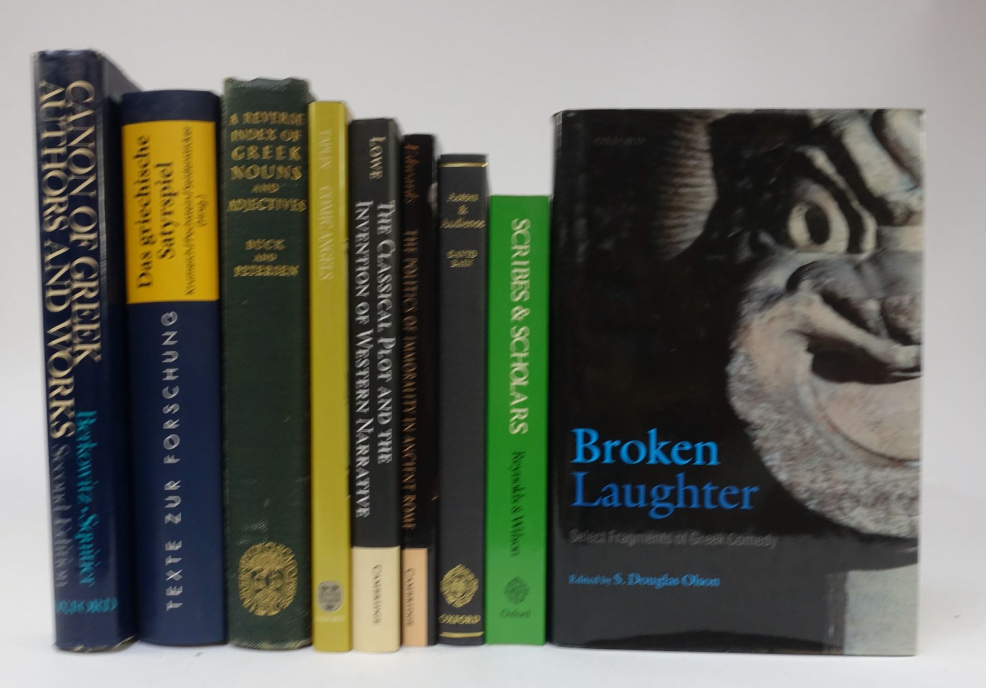 OLSEN, S.D., ed. Broken laughter. Select fragments of Greek comedy. (2007). -- O