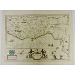 AFRICA -- "GUINEA". (Amst.), G. Blaeu, c. 1640. Cold. engr. map of the