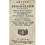 BONA, G. Regels en beginselen van het christelyck leven, in 't Latijn