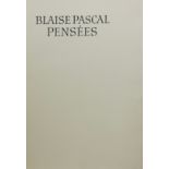 PASCAL, B. Pensées. Munich, Bremer Presse, 1930. 363, (5) pp. Obrds., uncut