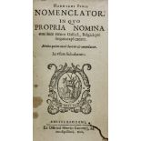 JUNIUS, H. Nomenclator, in quo propria nomina omnium rerum Gallica, Belgicaque linguis