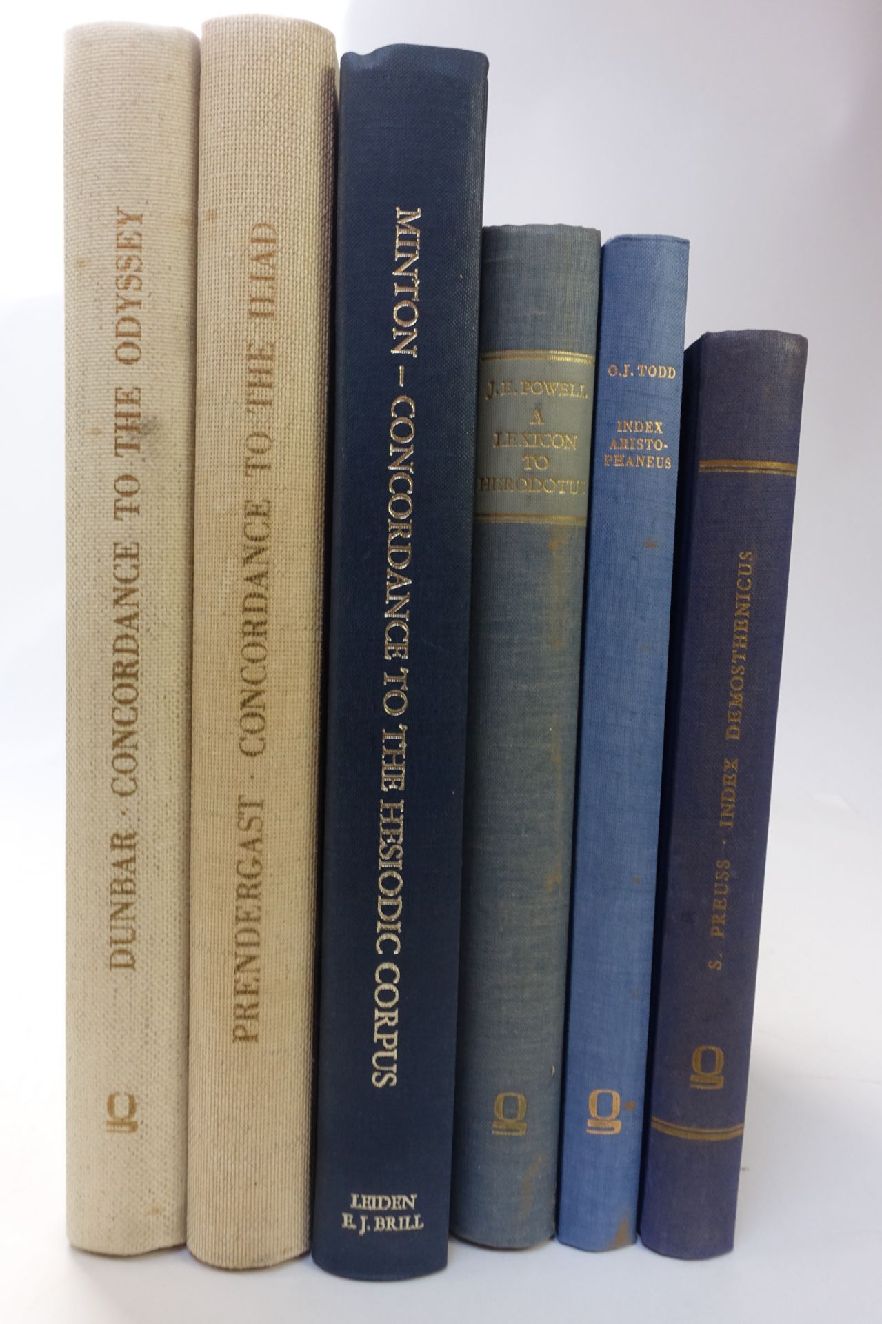 PRENDERGAST, G.L. & H. DUNBAR. A complete concordance to the Iliad (&) Odyssey of