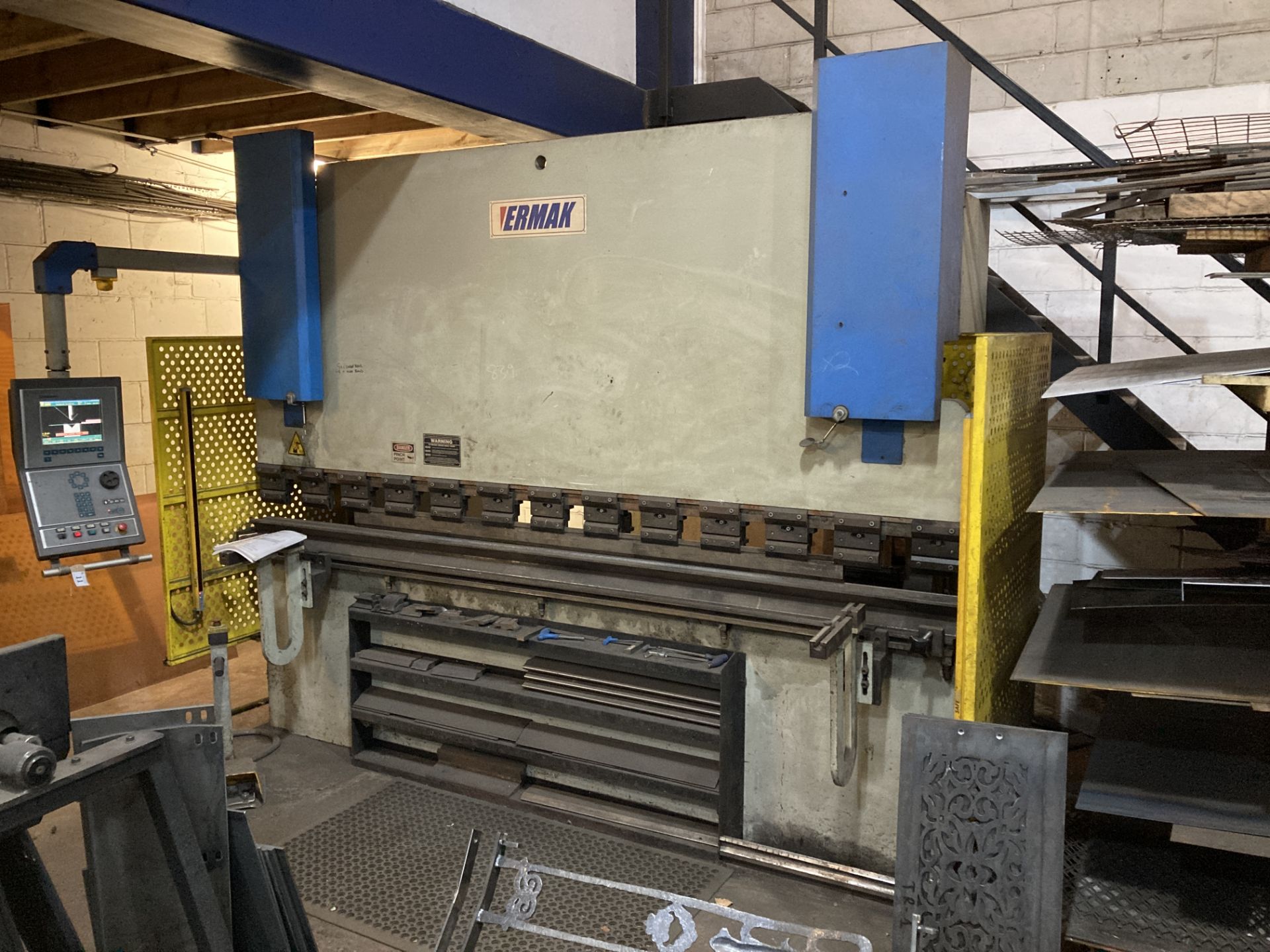 Ermaksan P3100-160 CNC press brake, capacity 160 tonne, year 2003, together with SafeEasy light