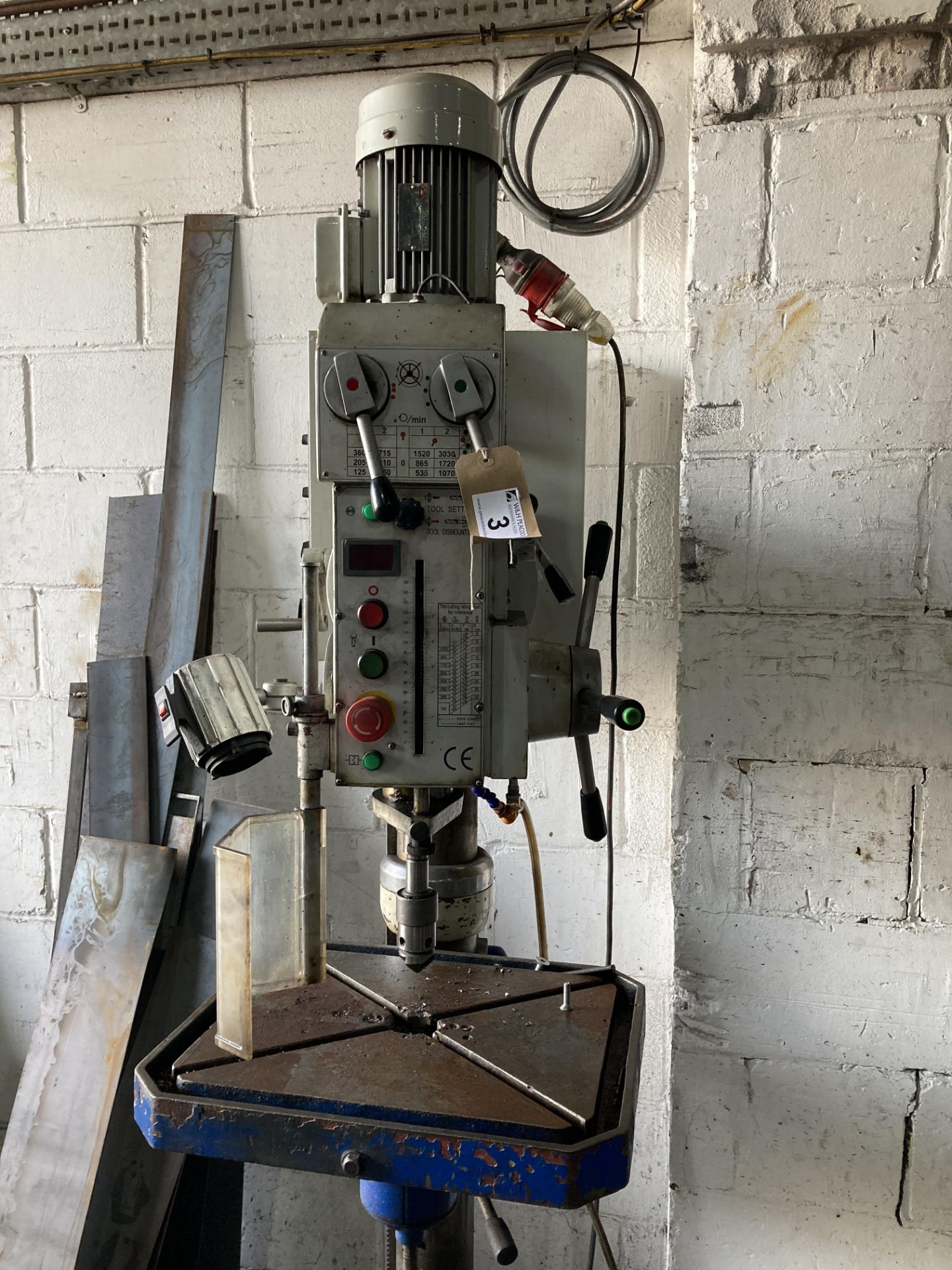 Meyer SR32AE engineers pillar/vertical drilling machine, serial no. C105343, Drilling capacity 32mm - Image 8 of 10