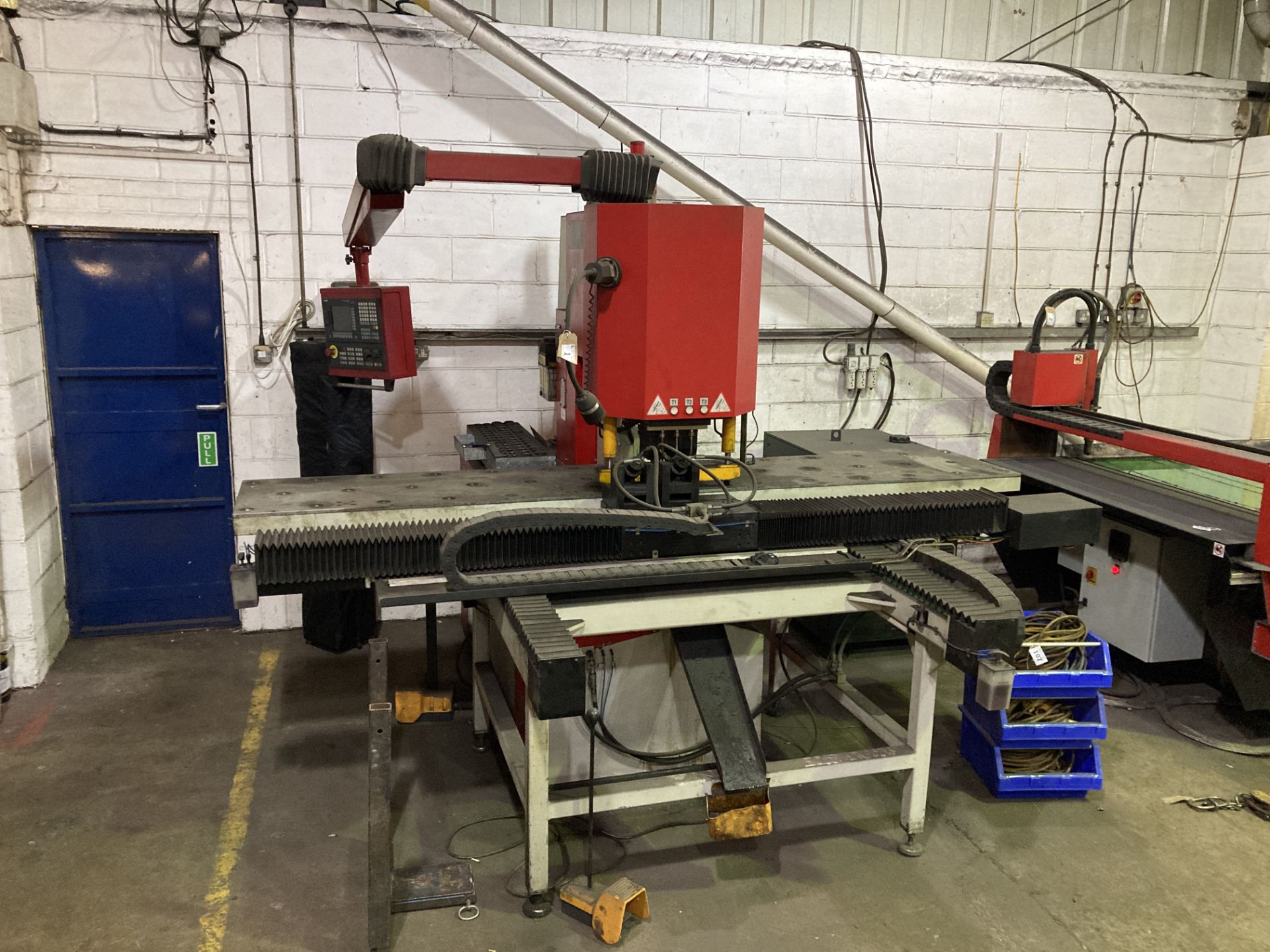 Morgan Rushworth HSP 125 CNC triple head hydraulic punching machine, year 2016, serial no. S155415