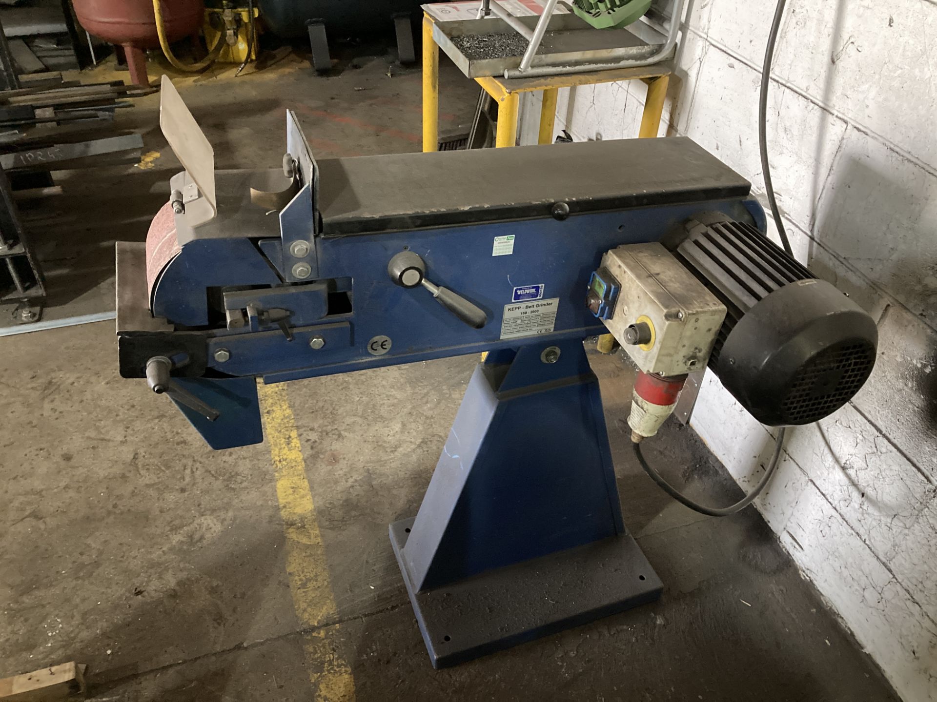 Kepp model 150-2000 belt grinder/linisher, Series 60,000, Serial no. 492234140, belt dimension - Image 3 of 5