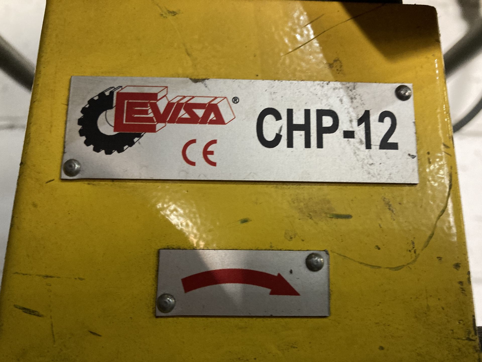 Cevisa CHP12 beveling machine, serial no. 7889, year 2015, together with work stand - Image 6 of 8