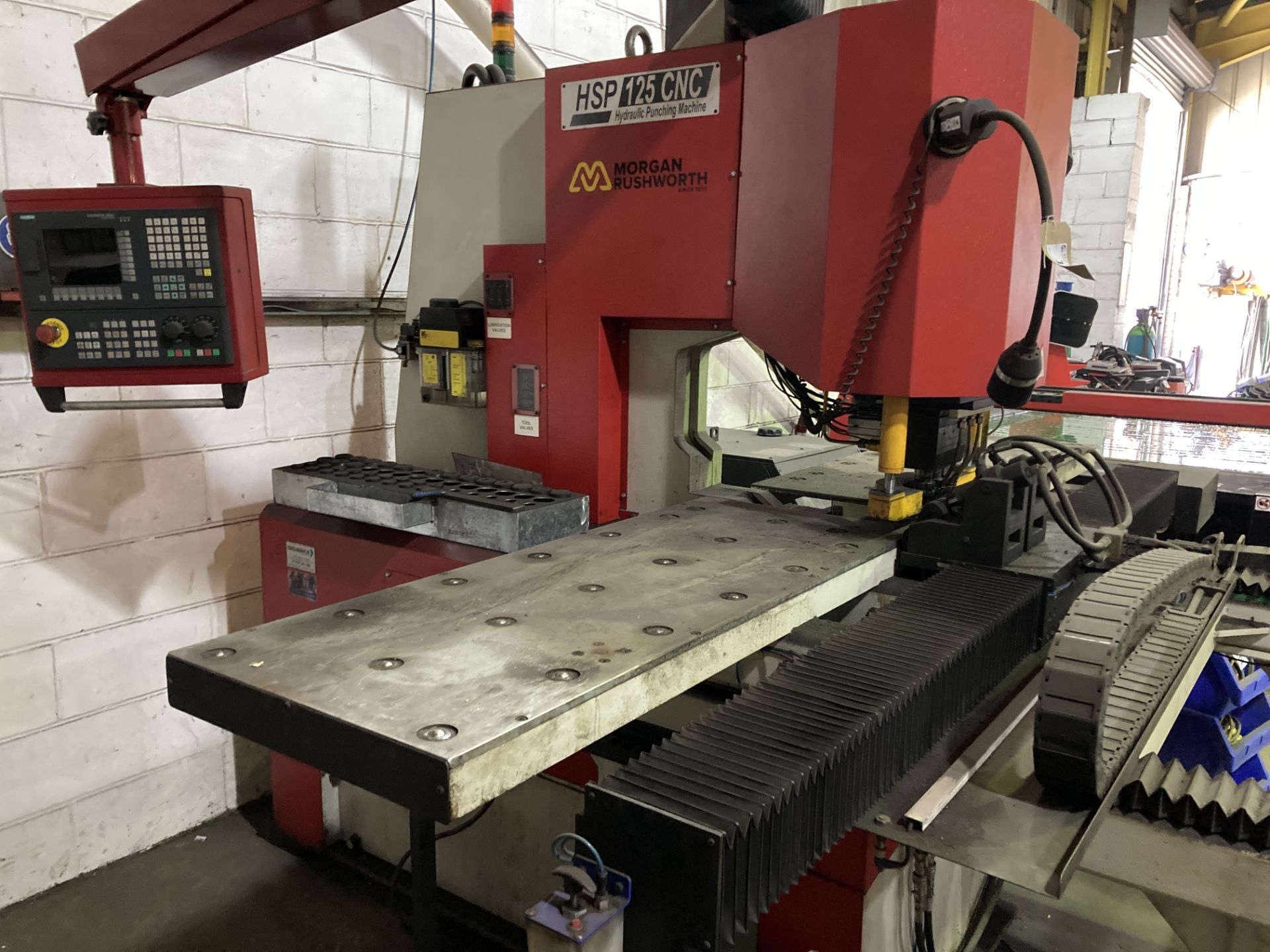 Morgan Rushworth HSP 125 CNC triple head hydraulic punching machine, year 2016, serial no. S155415 - Image 5 of 12