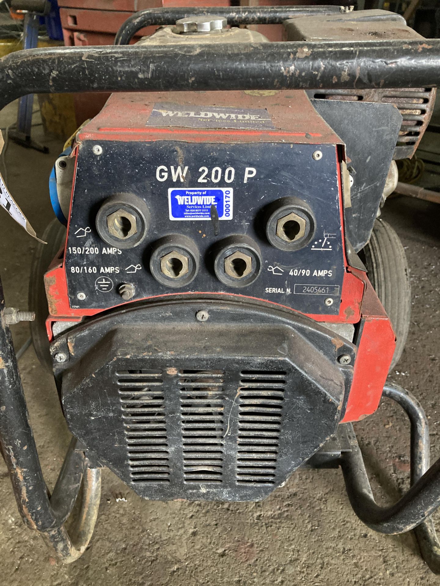 GenWeld GW200P mobile welding set with petrol engine, serial no. 17397 - Image 2 of 4