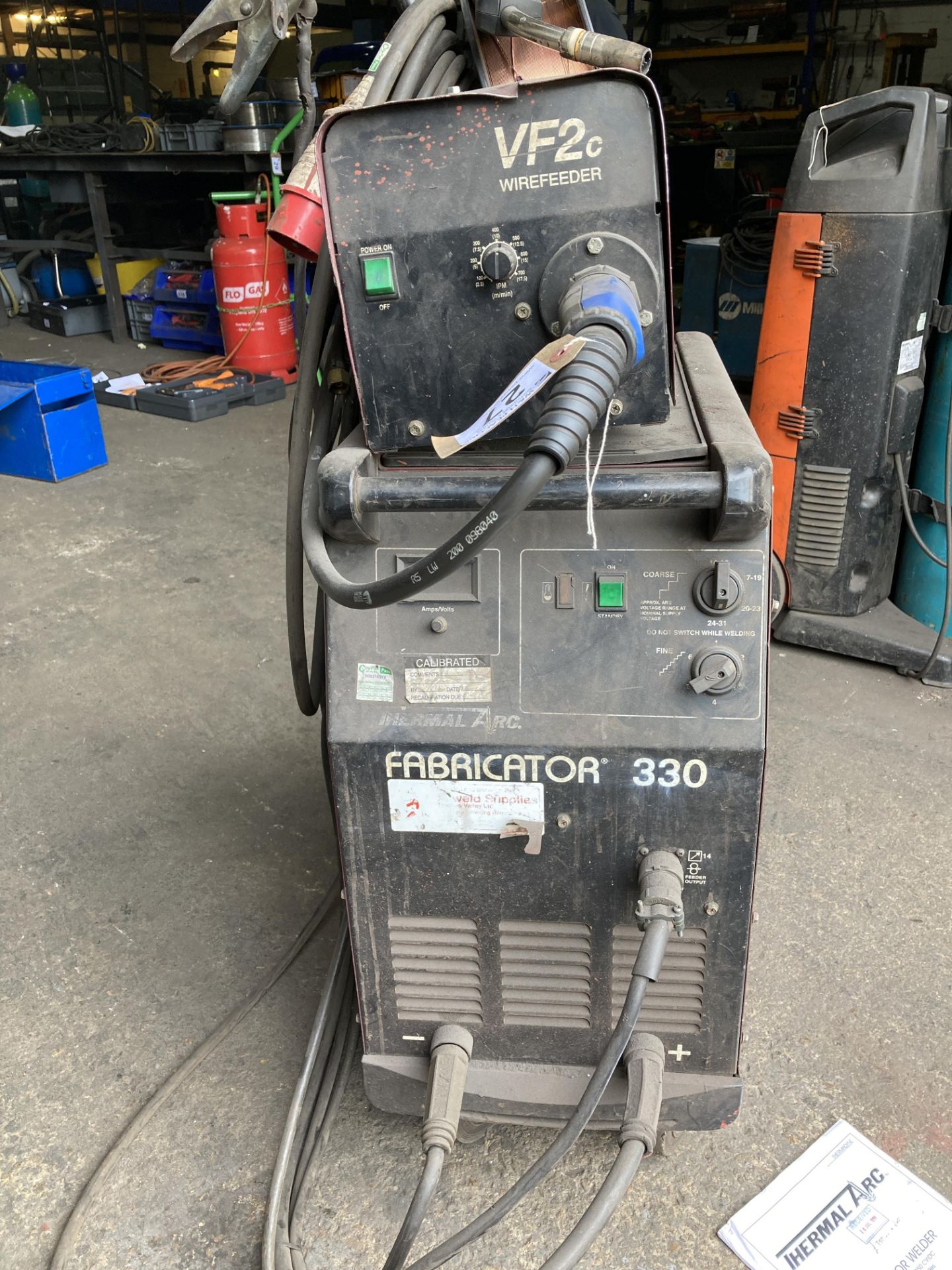 Thermal Arc Fabricator 330 mig welding set with VF2C wire feed - Image 2 of 4