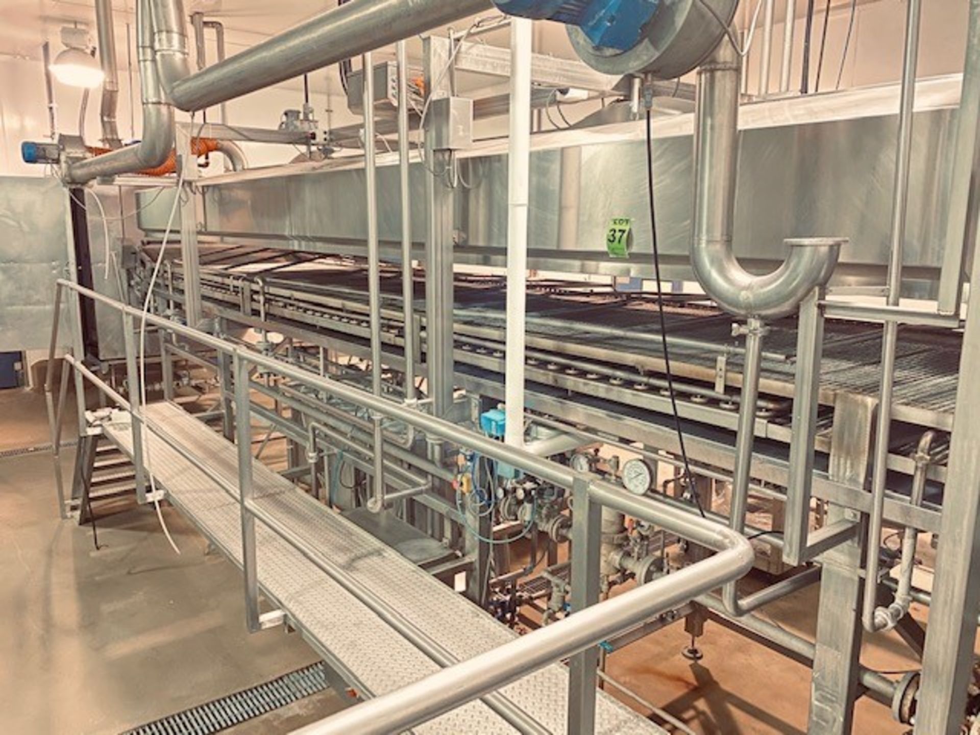 PASTA TECHNOLOGIES GROUP Complete Continuous Pasteurizer line Mod. TPV-70-15 S/N 005071102, up to