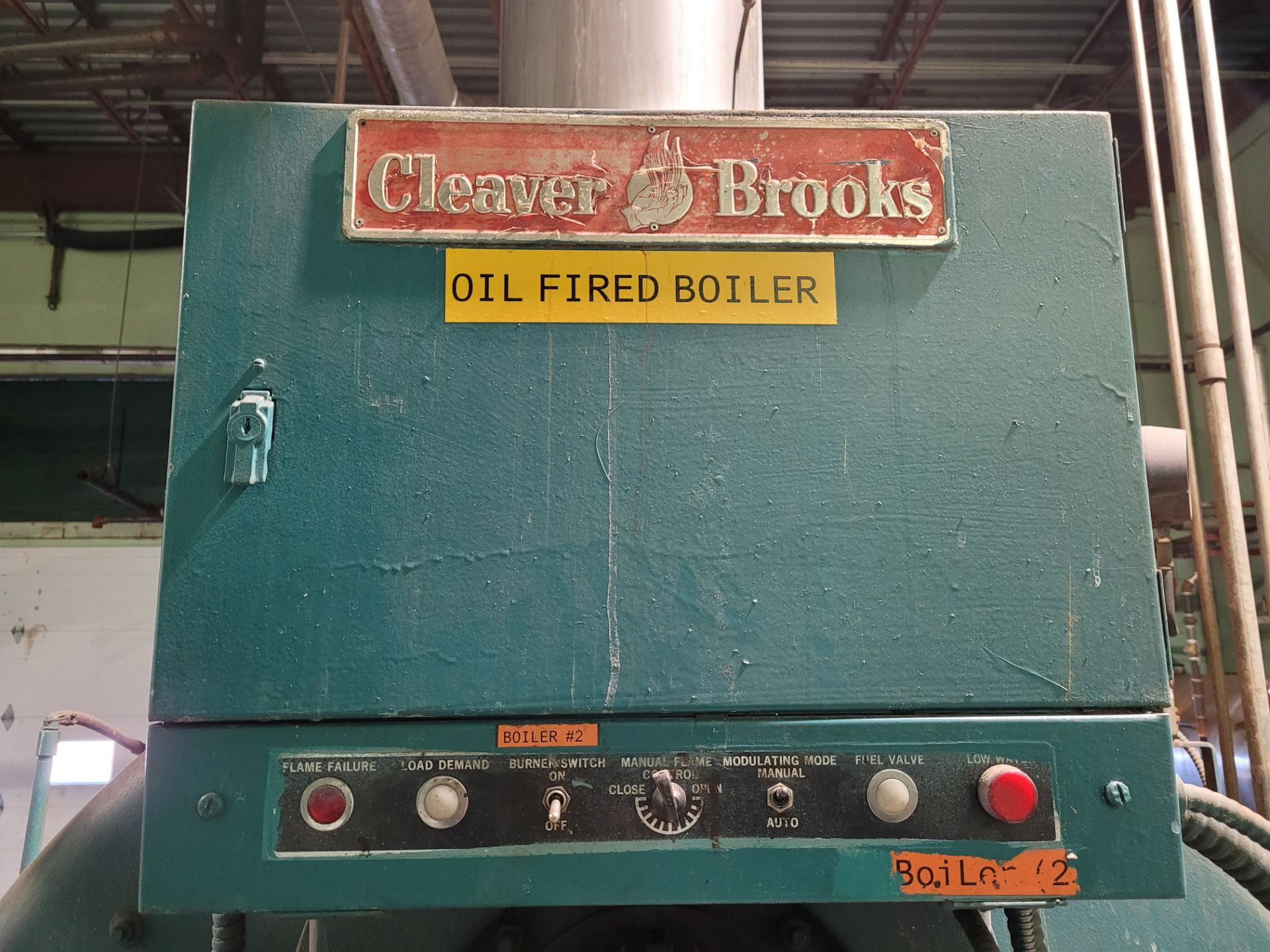 CLEAVER BROOKS package boiler, mod. CB600-200, S/N: S64699, 200 H.P., 369,000 VTU/HR, oil fired - Image 11 of 11