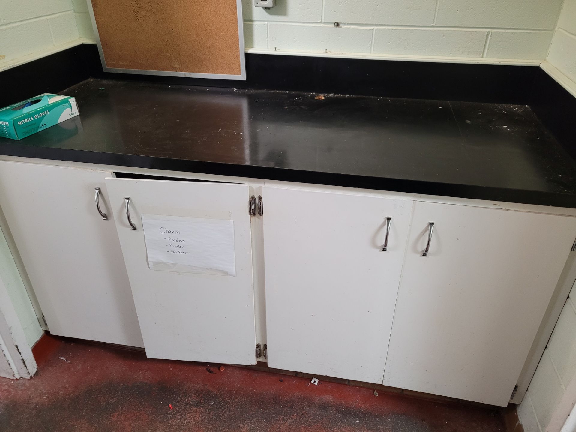 Lot of S/S Sinks and wooden cabinetry in Laboratory Area - Image 4 of 12