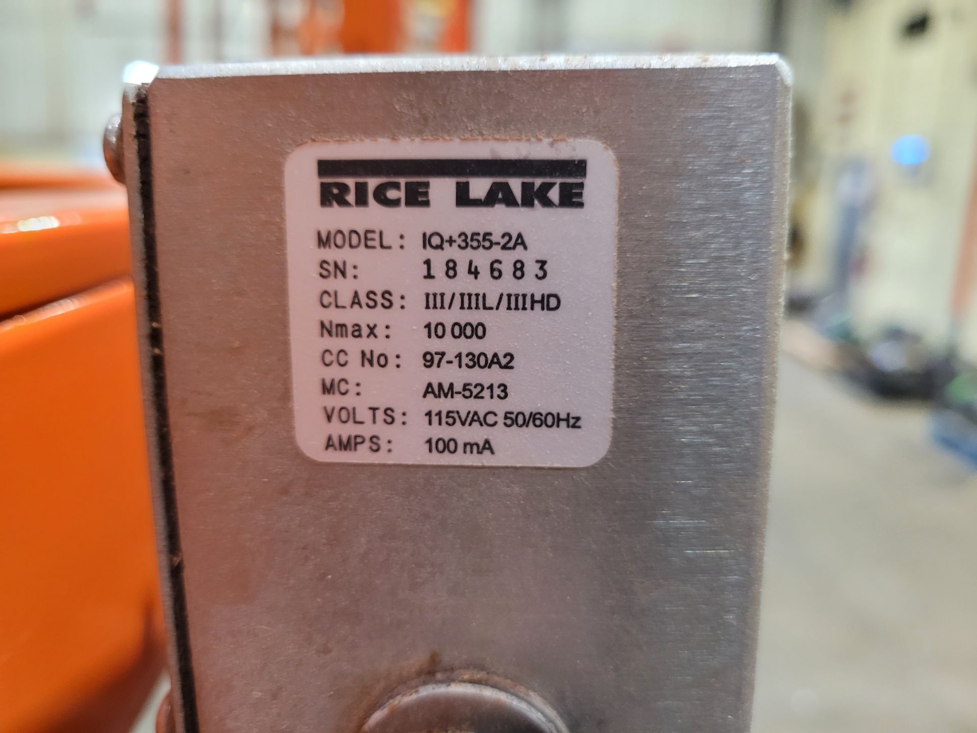 RICE LAKE digital platform scale, 2500kg cap, 2x2, mod. IQ+335-2A, ser. 184683 - Image 5 of 7