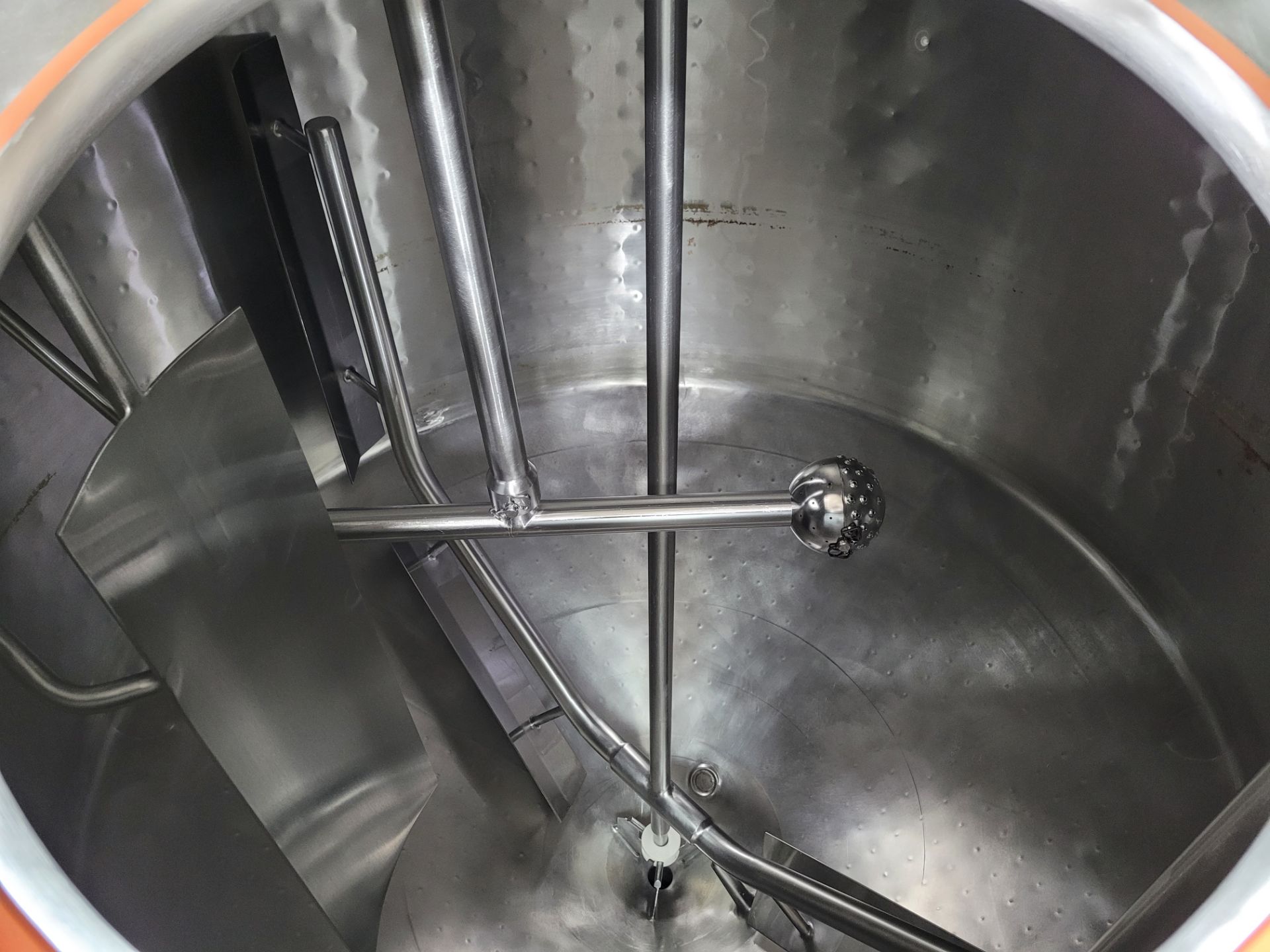 CREPACO 700 gallon cone bottom jacketed process tank, approx. capacity based upon 2500 litre designa - Image 11 of 13