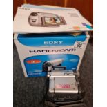 Sony Handycam DCR-HC14E with Digital Video Cassettes in Original Box.
