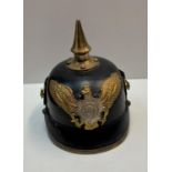 WW1 Prussian Officers School Pickelhaube (Repro)