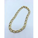 9CT Yellow Gold Link Bracelet, 20cm long and weight 6.9g aprox