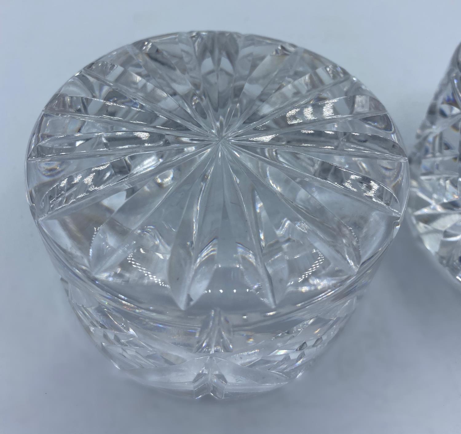 Pair of Cut Glass Paperweights, 600g each and 8cm diameter (2). - Image 4 of 4