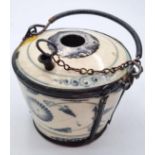 Antique Ceramic Opium Pot. Some Metal Parts are Well Used. The Actual Pot is in Good Condition