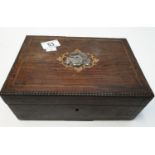 WW2 German Cigar Box with Waffen SS Skull on the top.