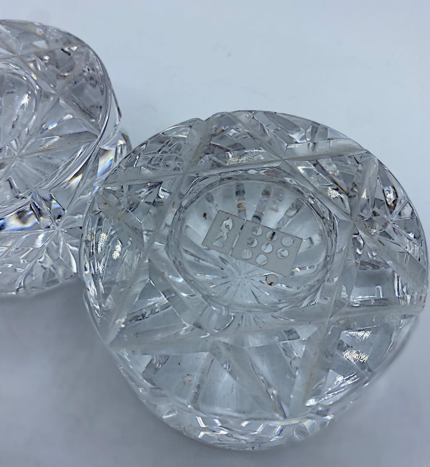 Pair of Cut Glass Paperweights, 600g each and 8cm diameter (2). - Image 2 of 4