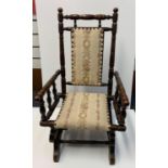 Victorian Children Rocking Chair in very good condition, 72cm tall