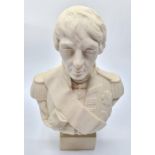 A ceramic bust of Horatio Nelson, 20cms tall &.5kg