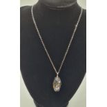 Swarovski Crystal Pendant and Chain. New & Unworn. A Large Pendant with Original Tag and Box.