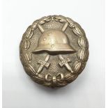 WW1 Imperial German Silver (2nd class) Wound Badge. Awarded for being wounded three or four times.