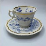 A very early gadroon shape cup & saucer in good condition circa 1822