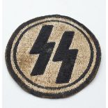 WW2 Late War Ersatz Waffen SS Sports Vest Badge.