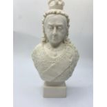 Plaster bust of Queen Victoria, 22cm tall and 0.45kg weight