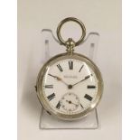 Antique silver Kendal and Dent Gents pocket watch, 48mm case