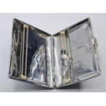 Vintage Sylva Chrome Cigarette Case 1940/50?s. Full ?Emu? Logo Inside.