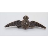 WW1 Royal Flying Corps Mini Pilots Wings-Sweet heart badge