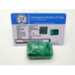 Collectable Beryl Emerald Gemstone Weighing 188ct - Certified