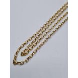 Small 9ct Gold Blecher Chain 5.6g, 52cms.