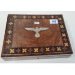 WW2 German Ornate Box with Nazi Eagle. The lid has warped a little over the years
