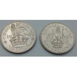 2x Scottish Shillings 1945 Uncirculated