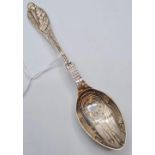 A Hallmarked Silver Birth Record Spoon for Jonathan Pollard, Nov 7th 1939. 40.5g, 15cms.