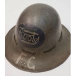 WW2 British Home Front Zuckerman Helmet issued to Civilians working for the War effort. This one was