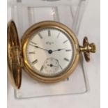 Antique rare Elgin ladies pocket watch with its original label inside still serials corresponding