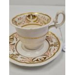 H&R Daniel Shrewsbury Shape Variation 'B' Cup & Saucer. Pattern No 3936 (Cup has Chip & Crack and